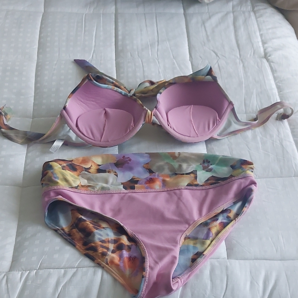 🌟HOST PICK🌟, La Vie En Rose Pink, and Brown Bikini Swimwear - Picture 11 of 13